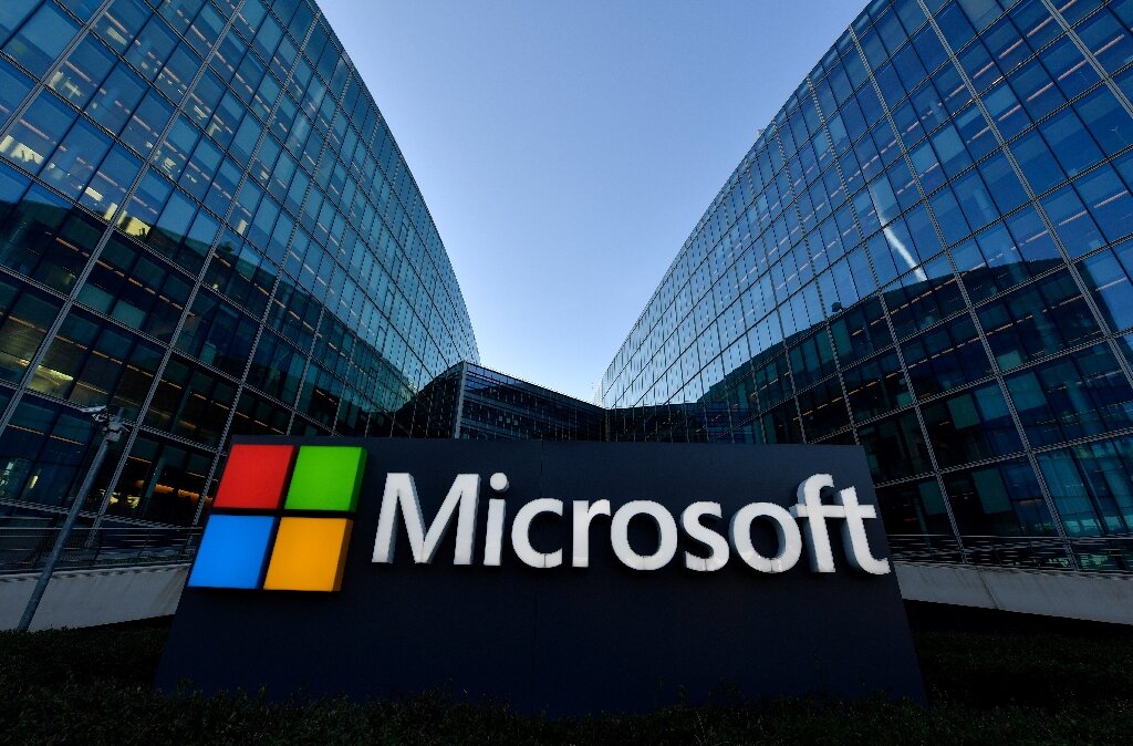 Microsoft stock performance chart showing trend around 6,000 employee layoff announcement in 2025